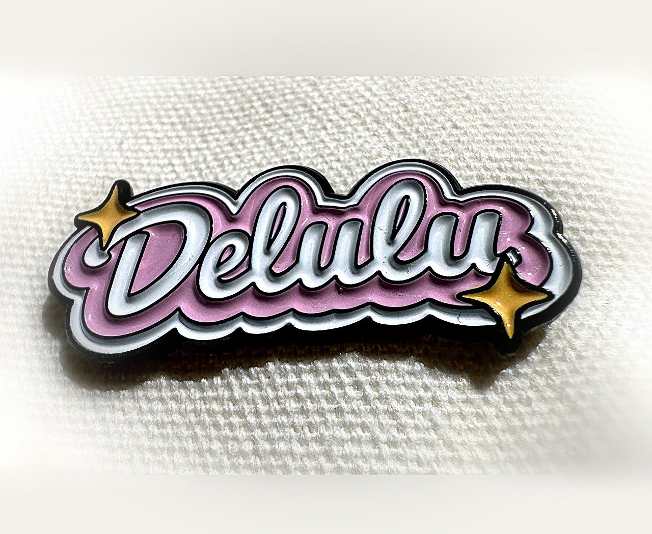 Delulu Is the Solulu enamel pin