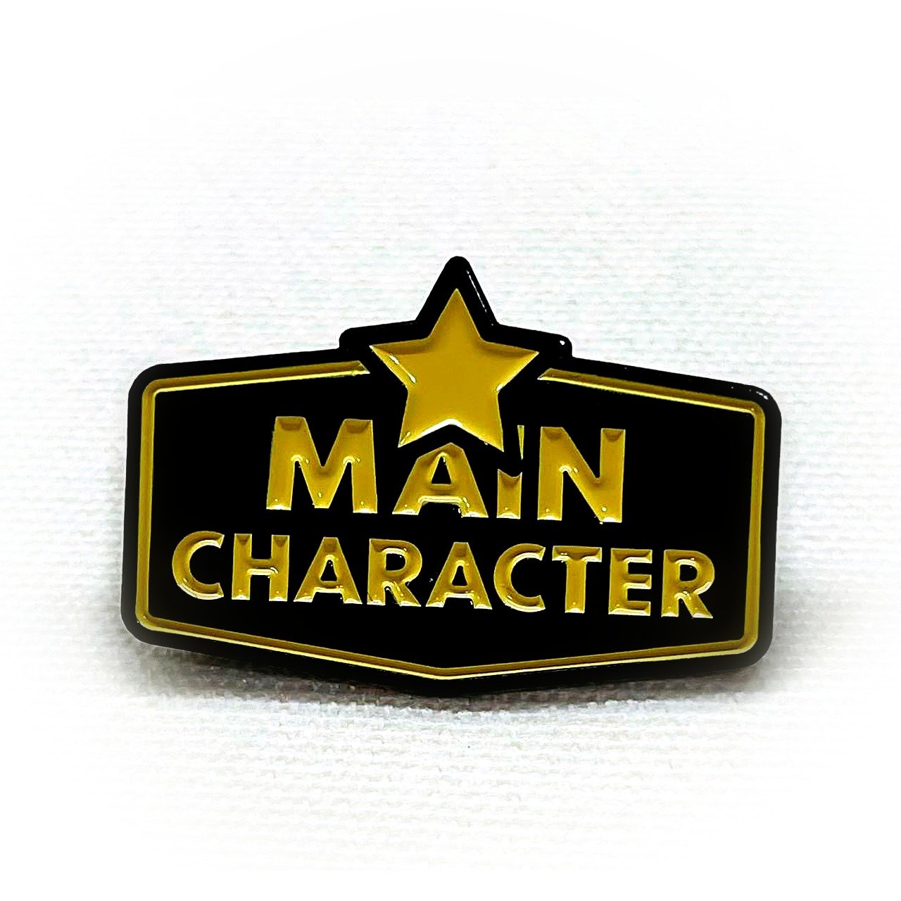 Main Character Energy enamel pin